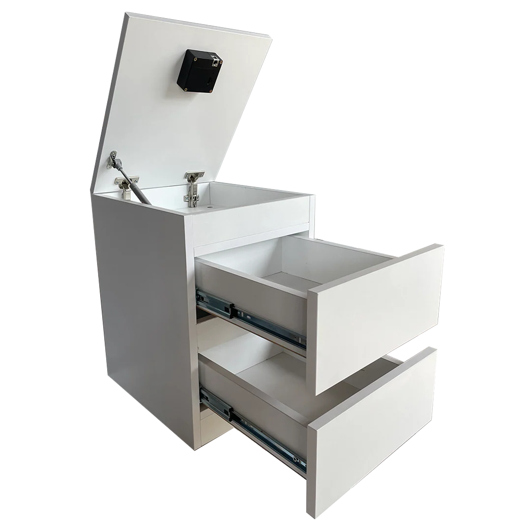 Gizli Bölmeli Komodin Siyah Renk