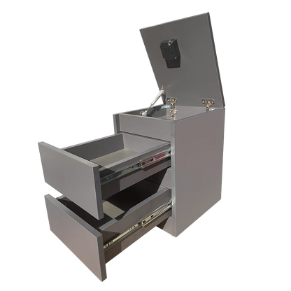 Gizli Bölmeli Komodin Siyah Renk